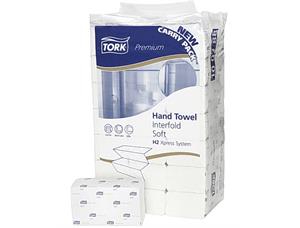 Tørkeark TORK Premium H2 2 L hvit (110) falsede papirhåndkler 